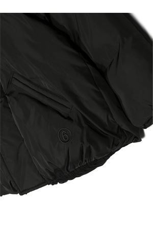 Black cotton blend jacket MAISON MARGIELA KIDS | M60398MM001M6900